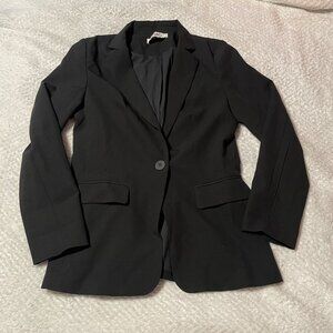 Black petite black blazer size small